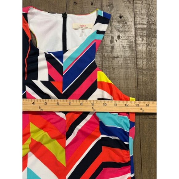 Trina Turk Amaya Geometric Dress Small Body Con Designer Color Block Patterned - Picture 4 of 7